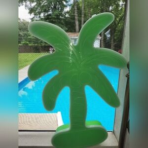 Palm Tree Fruit, Veggie, Chip & Dip Tray 20X13.5